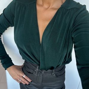 NEVER WORN Free People Emerald Green bodysuit